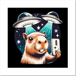 Funny Capybara Posters and Art